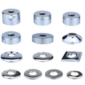 Cubierta Decorativa de Acero Inoxidable de 4 Puntos para Grifos de Baño, para Válvulas de Ángulo Redondas o Cuadradas, Accesorios para Grifos - Product Image 5