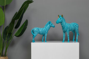 Tùy chỉnh sơn polyresin ngựa vằn điêu khắc nhà nghệ thuật trang trí và quà tặng thủ công mỹ nghệ - Product Image 4