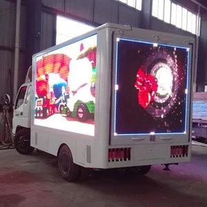 Outdoor P10 Mobile Led Layar Iklan/Kendaraan/Van/Trailer/Dipasang Truk Led Display