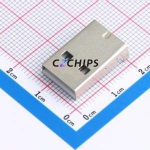 AM90-01-T1-W USB Connector Bent Lead Through Hole Connector Type-A Male Right Angle Insert - Product Image 1