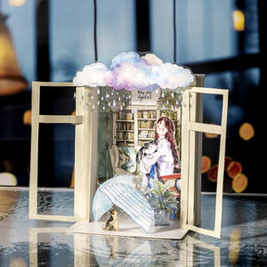 2 pegatinas troqueladas por paquete después de la lluvia Qingning Series lluvia manual decoración Ins pegatinas - Product Image 1