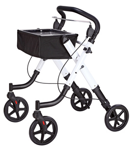 <span class=keywords><strong>Andador</strong></span> con <span class=keywords><strong>Asiento</strong></span> Plegable Ligero de Aluminio, <span class=keywords><strong>Andador</strong></span> de <span class=keywords><strong>Cuatro</strong></span> <span class=keywords><strong>Ruedas</strong></span> para Adultos con Reposapiés, Silla de <span class=keywords><strong>Ruedas</strong></span> 83.5-98.7cm TWA-9269 10cm - Product Image 2