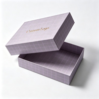 Boîte cadeau rigide de luxe personnalisée de haute qualité avec laminage mat, motif personnalisé, pour vêtements