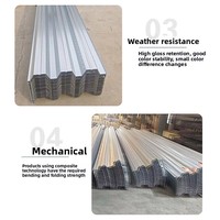 750 Typ Vollhart Farbbeschichtetes Stahl-Dachblech Z10-Z29 Beschichtung Wellblech-Dachplatte
