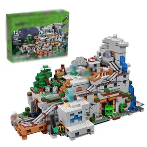 The Mountain Cave 3D Model Building Blocks Set Toys For Boys Gift Educational Assembly Classic Game 2863Pcs Plastics Compatible