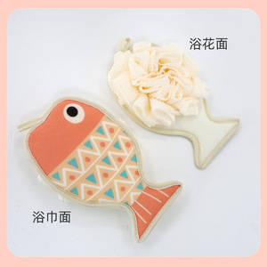 Cartoon Double Sided Bath Sponge Skin Friendly Absorbent Towel For Kids And Adults Oval Shape Sponge Material - Product Image 5