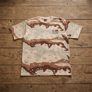 T-shirt à manches courtes pour homme, 100% coton, camouflage, col rond, respirant, décontracté, vêtements d'été pour l'extérieur, vêtements techniques pour l'extérieur - Product Image 1