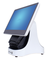 Caisse enregistreuse tactile de bureau avec imprimante thermique 58 mm, résolution 1366x768