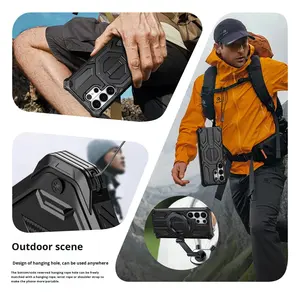 Coque de protection magnétique transparente en TPU de qualité militaire toutes saisons pour <span class=keywords><strong>Samsung</strong></span> S25 Ultra et S26 - Product Image 4