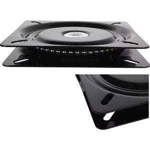 Furniture Hardware <b>Iron</b> Black Round Chair Base Heavy Duty Swivel Plate Solid Ring Ball Bearing Bathroom Use 360 Degree Free Spin - Product Image 4