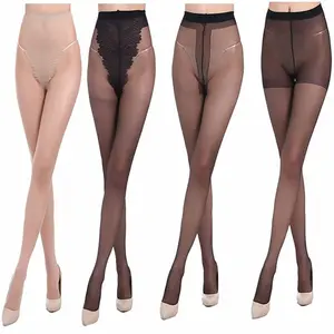 Latest Design Women Pantyhose Colorful Ladies Transparent Silk Stockings