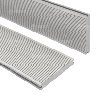 Platelage solide couleur teck foncé platelage Composite emboîtement Co Extrusion platelage conseil pour parc