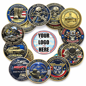 Groothandel goedkope blanco metalen 3D logo emaille goud zilver antiek geplateerde digitale print ronde challenge coin op maat voor laser - Product Image 1