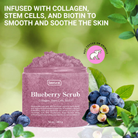 Gommage corporel exfoliant nettoyant en profondeur à la myrtille, hydratant et nourrissant, pour hommes et femmes, marque privée