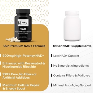 Capsules NAD+ en marque blanche OEM, complément anti-âge, stimulant énergétique et santé cellulaire, capsules NAD+ en forme de gomme - Product Image 3