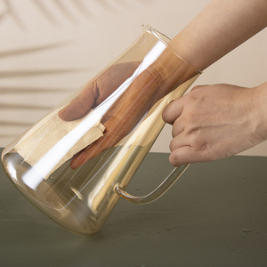 1700ml cam su kabı kavanoz bardak seti suyu sürahi cam sürahi seti - Product Image 6