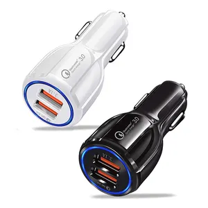 Grosir Cepat 12V 9V 3.1A Dual USB Ponsel Mobil Charger Adaptor