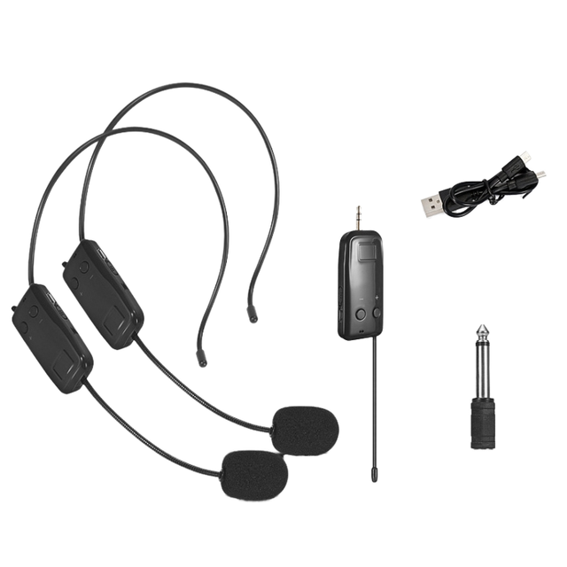 Wholesale Professional Omni-directional Wireless Microphone Sans Fil with 2.4g Receiver Noise Cancelling Headset for Teacher Use