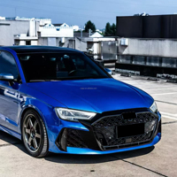 Kit carrosserie de performance automobile pour Audi A3 2017-2019, mise à niveau vers le modèle RS3 2025, comprend pare-chocs, calandre et diffuseur arrière