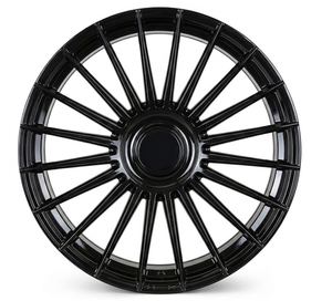 Serie "Phantom": Llantas de Aleación de Acabado Negro Satinado con Diseño Multirradio y Ajuste Agresivo - Product Image 2