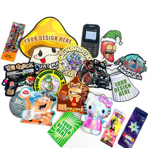 Sacchetto Mini Mylar stampato personalizzato a forma di fustaglio 1g 3.5g 7g 14g 28g resistente all'odore resistente ai bambini - Product Image 1