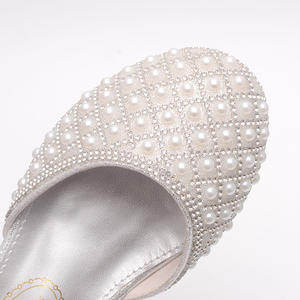 <span class=keywords><strong>Scarpe</strong></span> da ballo da principessa nuziale rosa con tacco alto da ragazza <span class=keywords><strong>scarpe</strong></span> da ballo con perla di diamante - Product Image 4