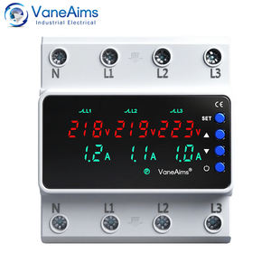 Driefasige instelbare beveiliging met 6-cijferig LED-display voor spannings- en overbelastingsbeveiliging 63A/80A/100A 380V - Product Image 2