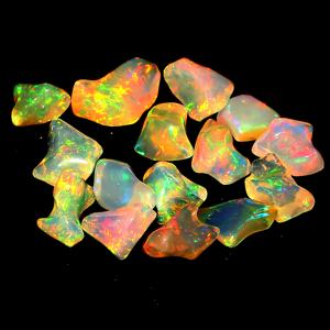 ชาวเอธิโอเปียอัญมณีหลวมแกะสลักโอปอลขัดเงาอัญมณีทำจากหินอัญมณีธรรมชาติหยาบคุณภาพสูง30ชิ้น - Product Image 3