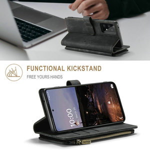 CaseMe-funda de teléfono con cargador inalámbrico para <span class=keywords><strong>Moto</strong></span> G51, carcasa con cremallera con ranuras para tarjetas, soporte para Motorola G200 / EDGE S30 5G - Product Image 4