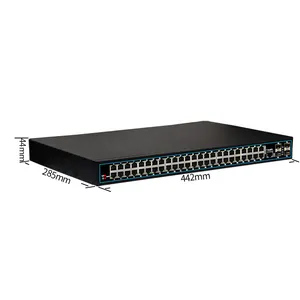 Prix usine 52 ports Gigabit industriel 10GbE commutateur géré 4 ports optiques de liaison montante SFP 10GbE L2 L 3 commutateur central de centre de données