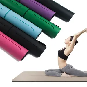 Groothandel Op Maat Logo Hoge Kwaliteit Antislip Milieuvriendelijke Pu Grip Rubber Yoga Kussen Mat 5Mm