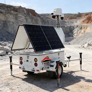 Caméras solaires pliables de surveillance des carrières, remorques de sécurité - Product Image 1