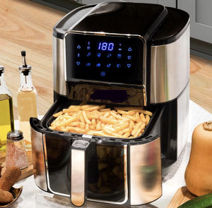Friggitrice ad aria quadrata in acciaio inox 8L 10L digitale <span class=keywords><strong>xxl</strong></span> up e dowm riscaldamento aria friggitrice - Product Image 6