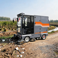Balayeuse routière électrique ZMT E-69 Z10 48V autopropulsée avec pulvérisateur à jet d'eau et bac à déchets de 880L pour l'assainissement urbain