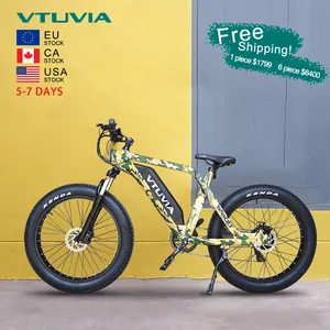 미국 무료 배송 750w 1000w 48v 리튬 배터리 지방 타이어 전기 산악 자전거 공장 Ebike 자전거 성인