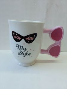 Tazas de café creativas 3D personalizadas con vasos Logotipo de ilustraciones Taza Rosa Taza de café de cerámica - Product Image 4