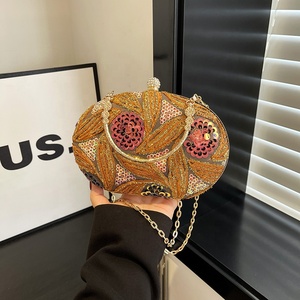 حقيبة سهرة فاخرة مطرزة بالترتر للنساء حقائب سهرة رسمية للحفلات والزفاف محافظ للسيدات حقيبة كتف صغيرة لامعة للحفلات - Product Image 1