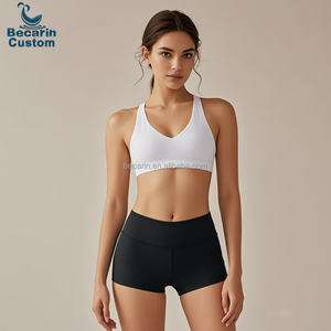 OEM الموضة عالية مطاطي سلس اليوغا 5 قطع مجموعة مع سترة اللياقة البدنية تجريب الملابس شعار مخصص طماق وحمالة الصدر - Product Image 3