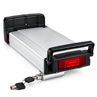 Batterie de vélo électrique personnalisée pour porte-bagages arrière 36V 10.4Ah 13Ah 14.5Ah 16Ah – Pack de batteries lithium pour vélos électriques