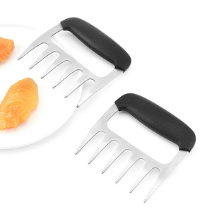 Stainless steel meat claw roast chicken meat separator, barbecue meat tenderizer, meat shredder and slicer, <b>bear</b> claw meat fork - Product Image 1