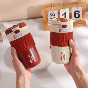 Thiết Kế Hiện Đại Thép Không Gỉ Gốm Cốc Cà Phê Di Động Cách Điện Đôi Uống Cho Ngoài Trời Cho Đám Cưới Và Quà Tặng Tay - Product Image 2