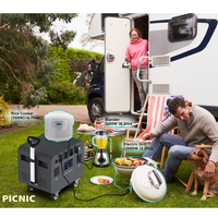 Estación de Energía Portátil de 5000W, Batería LiFePO4 de 5120Wh, Generador Solar MPPT, UPS, Arrancador de Emergencia para el Hogar, Camping, Uso en Automóviles
