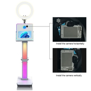 Nouvelle conception de borne <span class=keywords><strong>photo</strong></span> LED avec écran tactile LCD pour fêtes, mariages et selfies, machine <span class=keywords><strong>photo</strong></span> DSLR - Product Image 4