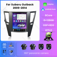 Radio Vertical Tesla de 9.7 Pulgadas para Subaru Outback, Pantalla IPS HD, CarPlay Inalámbrico, DSP, Cámara de Reversa AHD, WiFi 4G, Pantalla Dividida, Unidad Principal Android con GPS
