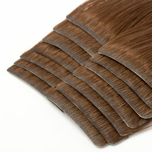 Extensioni per capelli con nastro invisibile di alta qualità per saloni, all'ingrosso, in capelli umani, a doppia trama, biondo ombré, colore chiaro - Product Image 1