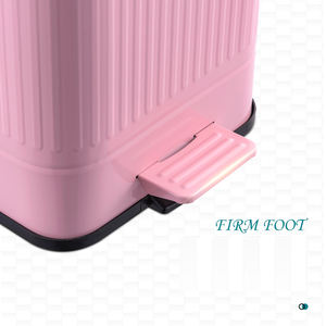 <span class=keywords><strong>Cubo</strong></span> de <span class=keywords><strong>basura</strong></span> con Pedal de Metal <span class=keywords><strong>Retro</strong></span> de granja, <span class=keywords><strong>cubo</strong></span> de <span class=keywords><strong>basura</strong></span> interior de cierre suave con tapa para baño, dormitorio, oficina, estructura de hierro - Product Image 4