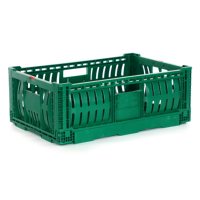 Caisse pliable de stockage en plastique de maille en plastique résistante pour des légumes et des fruits