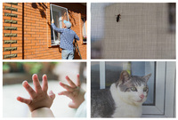 Moustiquaire anti-moustique personnalisé, moustiquaire en fibre de verre revêtue de PVC, rideau anti-insectes facile à installer, pour porte