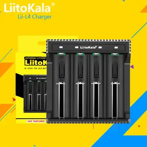 LiitoKala Lii-L4 18650 <span class=keywords><strong>chargeur</strong></span> de batterie pour 3.7V 26650 21700 20700 20650 18500 18350 <span class=keywords><strong>CR123A</strong></span> <span class=keywords><strong>chargeur</strong></span> de batterie <span class=keywords><strong>Rechargeable</strong></span> - Product Image 2