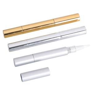 Tube cosmétique vide en gros 2ml 3ml 5ml, tube à gloss ou huile à lèvres doré/argenté, stylo rotatif - Product Image 1